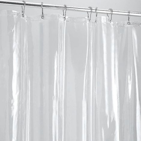 Rideau de douche épais, transparent et ultra-résistant p2024112616 (1/4)
