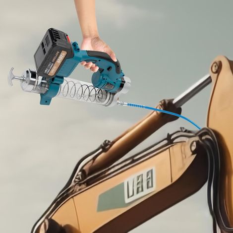 Batteriebetriebene Fettpresse 21V Schmierpresse Elektrisches Fettpressen Set Hochleistungs-Fettpresse Grease Gun Fett mit Zubehör Koffer (1/5)
