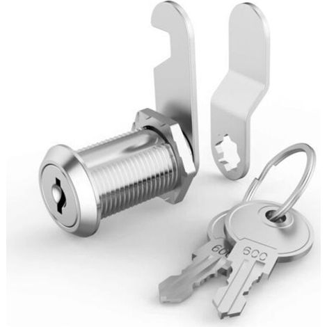Cerradura para buzón – Cerradura de seguridad metálica con llaves – Cerradura de cilindro para cajones y armarios – Fácil instalación (1/5)