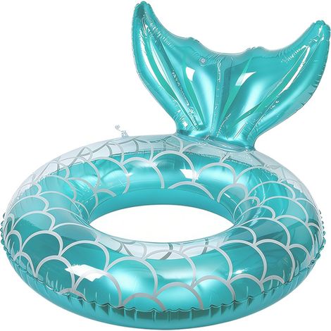 JSSEVN-Sauvetage Bouée Enfant Bague Natation Sirène Bouee Piscine Anneau Gonflable Flotteur Gonflable Gonflable pour 2-9 Ans Enfant (1/5)