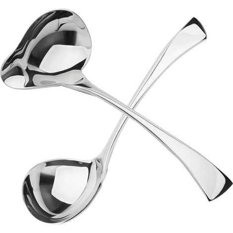 SABIR-louche à sauce en pièces détachées, louche à sauce, louche à sauce avec bec verseur, mini louche en acier inoxydable, convient pour (1/4)