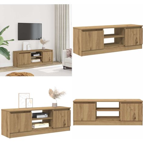 TV-Schrank Artisan-Eiche 102x30x36 cm Holzwerkstoff - Holzwerkstoff - TV-Möbel (1/5)