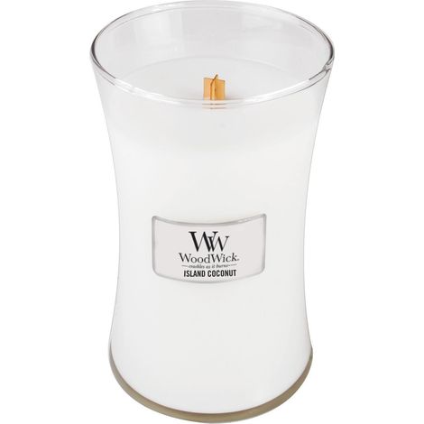 WoodWick Island Coconut Vela Perfumada Marrón 609,5 g (1/2)