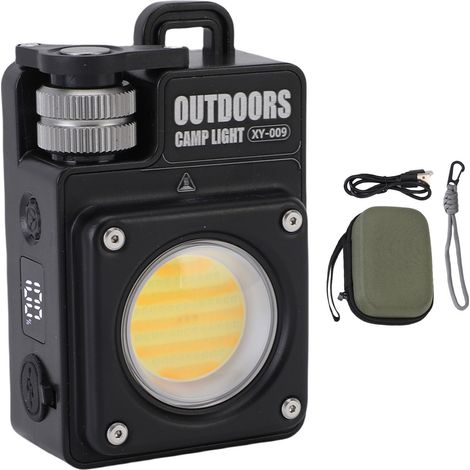 Lampe Camping LED Rechargeable Multifonction Magnétique COB Travail – Réparation Véhicules Aventures Extérieur Urgence (1/5)