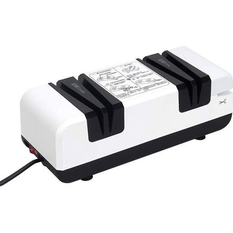 Aiguiseur de couteaux électrique 220V Affûtage rapide pour couteaux droits et ciseaux Moteur silencieux 2800 tr/min Compact et léger (1/5)