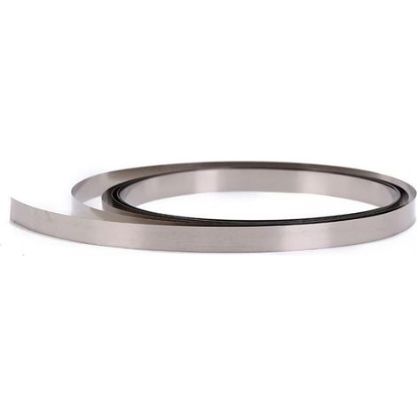 Irovami Bande de nickel 0,15x5mm – Rouleau 10m, acier nickelé, conductivité élevée, pour batterie 18650 AA – Idéal pour soudage par points, assemblage batterie, DIY (1/4)