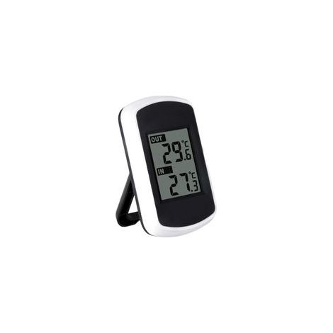 Testeur de température ambiante de mesure de température de thermomètre intérieur et extérieur sans fil LCD