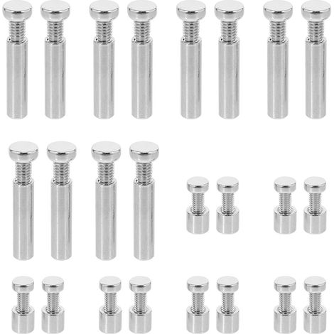 Kit de fixation pour cadres photo en verre : vis support fer et suspension, lot 6, la décoration (1/5)