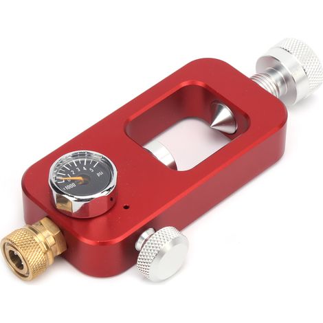 Manomaro - Adaptateur de plongée DIDEEP pour bouteille grande à petite, manomètre 8mm, 0.5L 1L, rouge (1/5)
