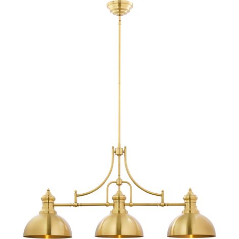 Lampada a sospensione industriale oro 3xE27 Platino Jupiter (1/2)