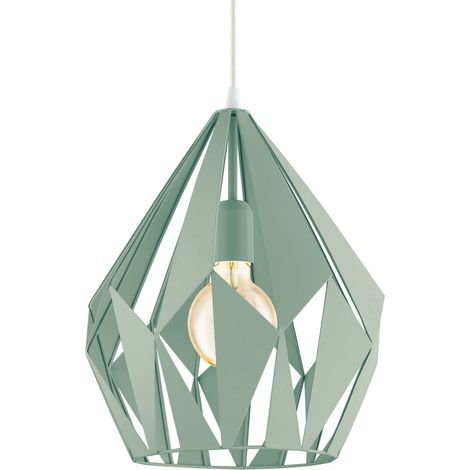 Lampada a sospensione Eglo Carlton-P E27 verde pastello (1/5)