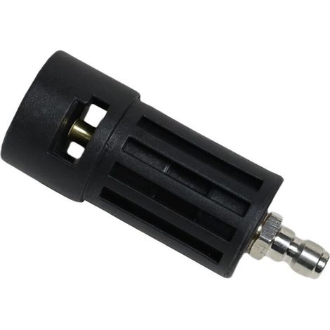 Adaptateur pour Nettoyeur Haute Pression Compatible avec Kärcher K1-K7,Raccord Rapide à Baïonnette 1/4" pour Accessoires Nettoyage Haute Pression et Tuyaux (Black)