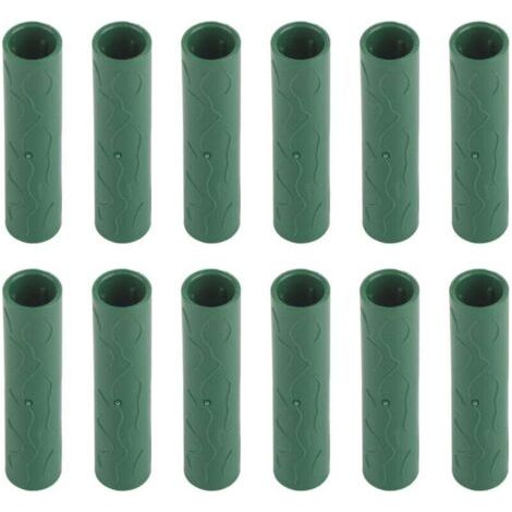 12PCS Tuyau de connexion pour tuteur de jardin Vignes, plantes grimpantes, tuteurs de soutien Connecteurs 11mm de diamètre intérieur (1/4)