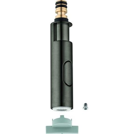 Jet d'évier 46965 douchette amovible professionnelle graphite dur brossé