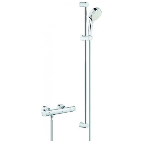 Colonne de douche thermostatique – Ensemble avec mitigeur et douche de massage Euphoria 110 – Technologie GROHE DreamSpray® – Surface résistante aux rayures (1/6)
