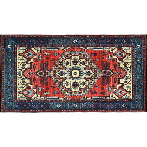 Rug ORIZ Red 80 x 150 cm 100% Polyester vidaXL (1/4)