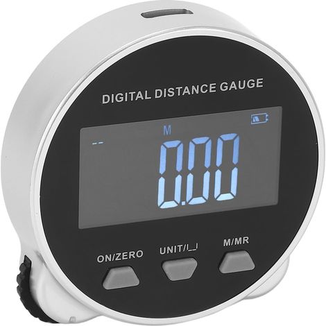 Digitales elektronisches Maßband, 199,999 m, digitales elektronisches Maßbandrad, Rollenlineal-Entfernungsmesser-Maßband mit LCD-Bildschirm, für gebogene Durchmesser, flache Durchmesser, unregelmäßige