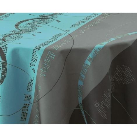 Nappe anti-taches turquoise protection table usage quotidien (1/3)