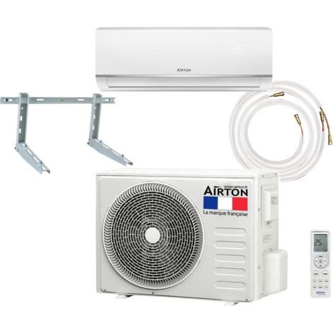 Pack Climatiseur reversible AIRTON - Prêt à poser - 2100W - Readyclim 4M - Support mural