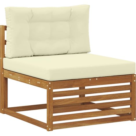 Maison Exclusive - Outdoor Mittelsofa Massivholz Akazie Natur