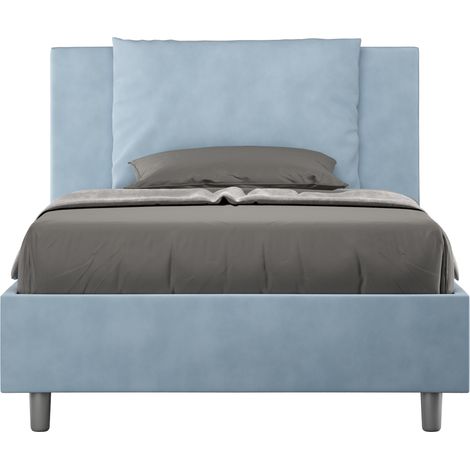 Letto 1 Piazza e Mezzo 120x190 cm Senza Rete Antea Azzurro (1/5)