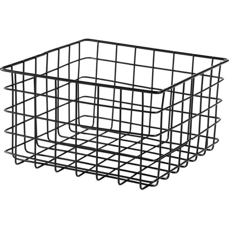 CALICOSY - Panier filaire noir petit modèle - H16 cm (1/5)