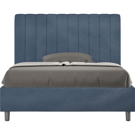 Letto 1 Piazza e Mezzo 120x190 cm Senza Rete Agueda Blu (1/5)