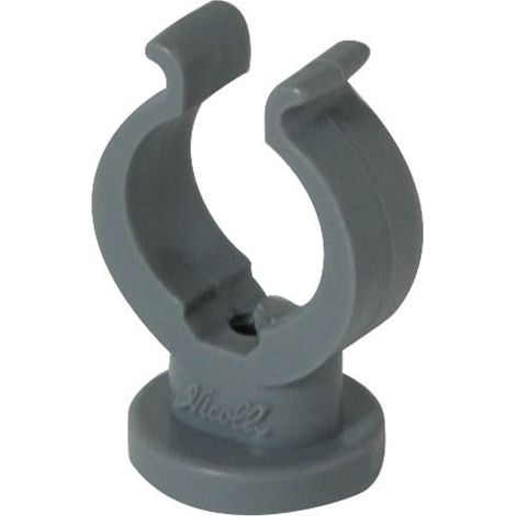 Nicoll – Collier de serrage lyre Ø10 en polypropylène – Amortissement des bruits – Fixation avec vis – Épaisseur 12mm – Pour tubes en dilatation