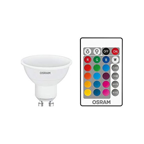 Osram LED Retrofit RGBW Lampade con Telecomando Pacco da 10 x Lampadina LED, Attacco: E27, Bianca Fredda, 4000 K, 7 W, Equivalenti a 60 W, Opaco, LED Retrofit CLASSIC A, Opaco, Taglia Unica (1/4)