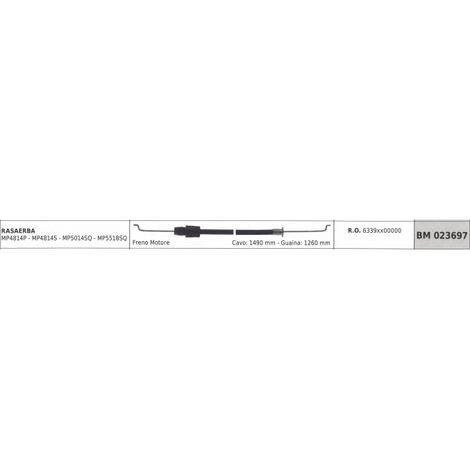Cavo freno motore MAORI rasaerba MP4814P MP4814S cavo 1490mm guaina 1260mm