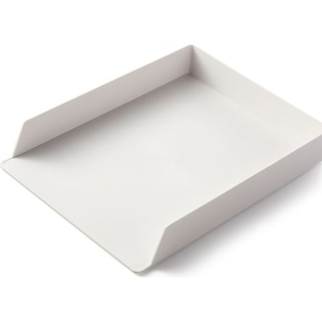 Étagère/organisateur de bureau, grande capacité, format A4, montage DIY, matériau en résine ABS durable, disponible en gris/blanc, boîte de rangement format A4, dimensions 32,5 x 24 x 5 pouces.