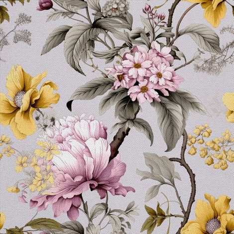 Telas decorativas Oxford para exteriores - Motivo Flores I DX5404 (1/5)