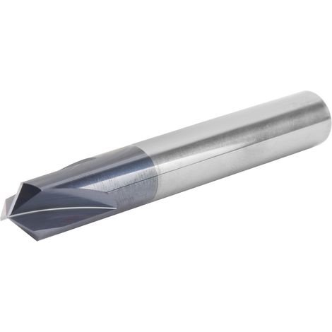 Foret à chanfreiner à 3 dents en acier au tungstène, 120°, fraise à chanfreiner CNC, diamètre 10 x 120° x longueur 75 mm (1/5)
