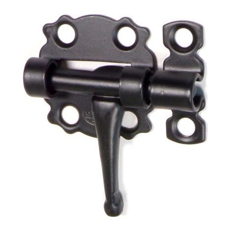 AMIG 484-30 mm Türriegel aus schwarzem Schmiedemetall