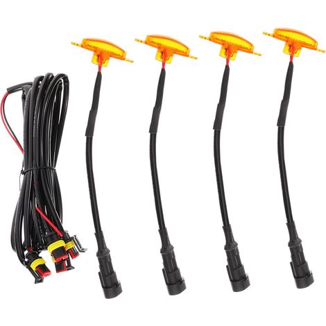 Feux LED de Voiture Jaunes Lampes Avertissement Lumineux Jour (1/5)