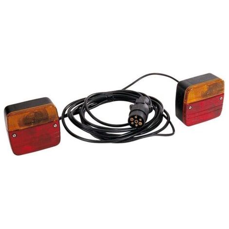 Pair - Éclairage à fixer pour Remorque - Câble Alimentation 4M / Entre Feux 1M50