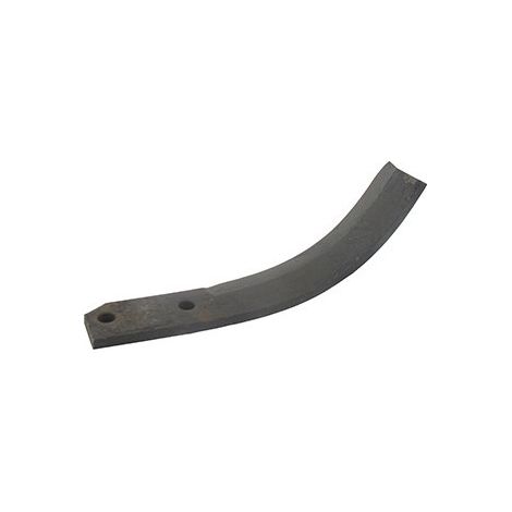 Cuchillo de fresas izquierdo para motocultor adaptable en Nibbi - L: 180mm, diámetro de agujero ø 9mm, distancia entre agujeros 40mm. Tipo Bineur.