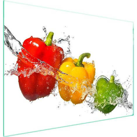 Protection de plaque de cuisson en verre 70x52 Paprika (1/5)