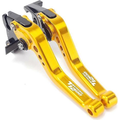 Verstellbare Brems- und Kupplungshebel für Yamaha Super Ténéré/XT1200ZE (2012–2022, 2019, 2018): Gold (1/5)