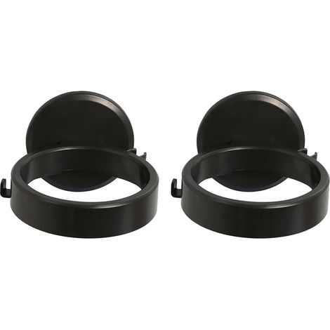 Lot de 2 Supports muraux pour sèche-cheveux, rangement mural, organisateur salle de bain, cuisine, balcon (1/5)
