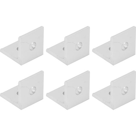 Équerres d'angle en aluminium Zunate, lot de 10, en forme de L (1/5)