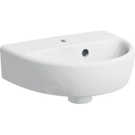 Geberit Selnova - Lave-mains 360x290 mm, avec un trou de robinetterie, avec trop-plein, blanc 500.320.01.7 (1/2)