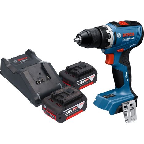Bosch GSR 18V-65 Trapano avvitatore professionale a batteria 18 V 63 Nm brushless + 2x batteria ricaricabile 5,0 Ah + caricabatterie