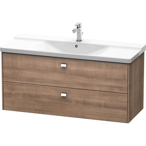BRIOSO Mobile lavabo Griffe cromo 561x1220x479mm Ciliegio ticinese