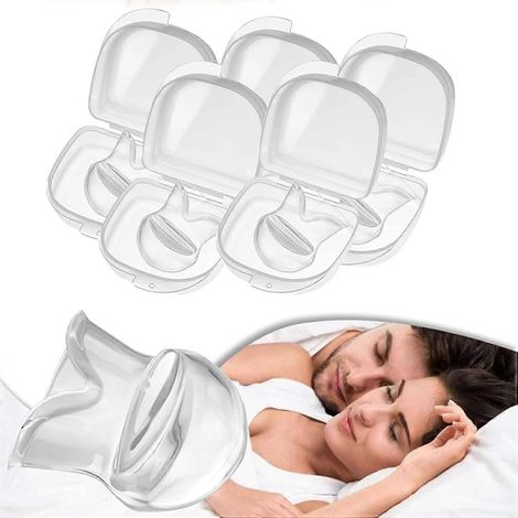Zungenbandage, Silikon-Zungenbandage, Anti-Schnarch-Zungenbandage, Zungenbandage für ruhige Nächte, Verbessert die Schlafqualität (5 Stück)