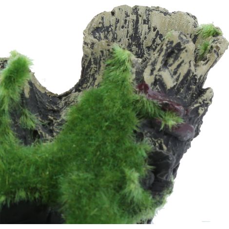 Grotte aus Kunstharz, die ein Loch in totem Holz darstellt, dekoratives Ornament für Aquarien und Landschaftsgestaltung (1/5)