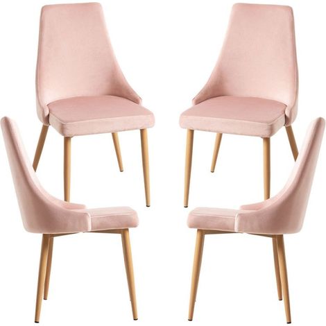 Packs Sillas Comedor - Pack 4 Sillas Stoik Wood - Rosa (1/5)