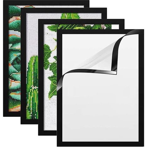 Cadres Photo Magnétiques - Non spécifié - 30x40cm - PVC - Auto-Adhésifs - 4Pcs (1/4)