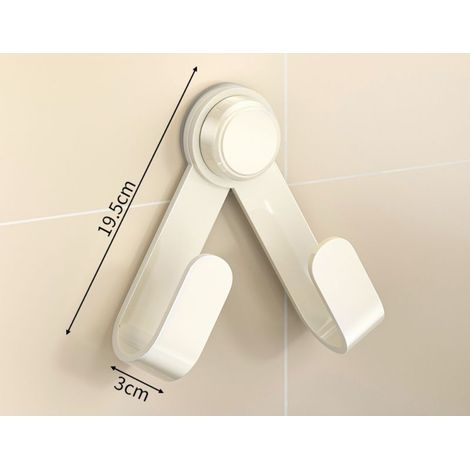 (2 Stück/Cremeweiß) Drehbarer Topfdeckelhalter mit Saugnapf zur Wandmontage, bohrfreie Aufbewahrungsmöglichkeit (1/5)
