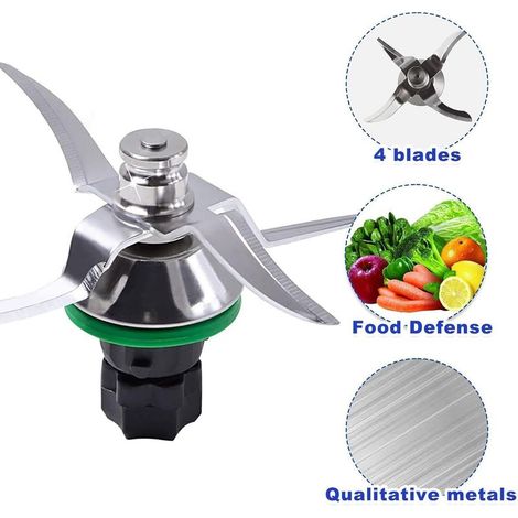 Accessoires pour Thermomix tm6,Couteau Lame de Rechange pour TM5 TM6,Hacher et Mélanger les Aliments,Argent (1/5)
